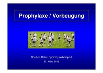 (Microsoft PowerPoint - Prophylaxe ... - GFT Oberbayern