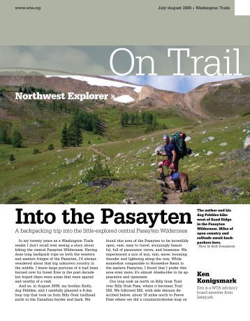 Into the Pasayten - Washington Trails Association