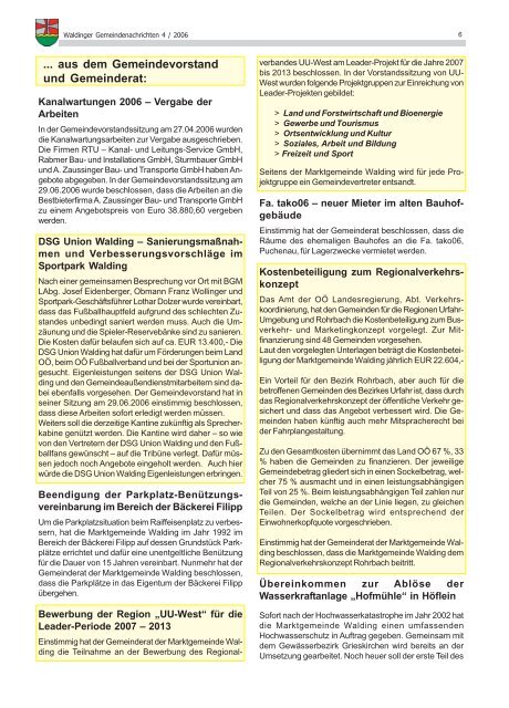 Datei herunterladen - .PDF - Walding