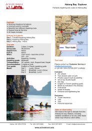 Halong Bay Explorer - Active Travel Vietnam