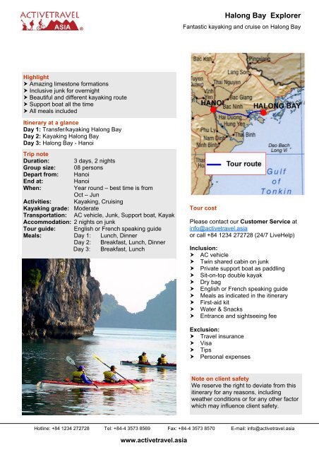 Halong Bay Explorer - Active Travel Vietnam