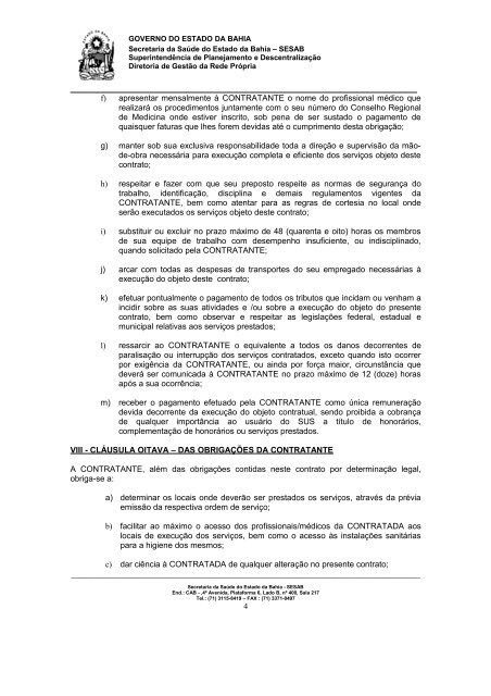 Modelo de Contrato - Sesab