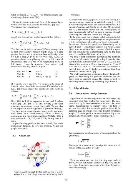 Object based contour detection by using Graph-cut on Stereo image