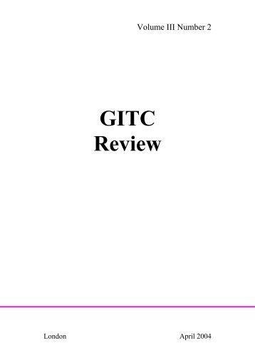 GITC Review - Volume III - Number 2 - Gray's Inn Tax Chambers