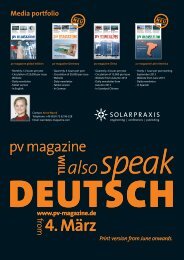 Media portfolio - PV Magazine