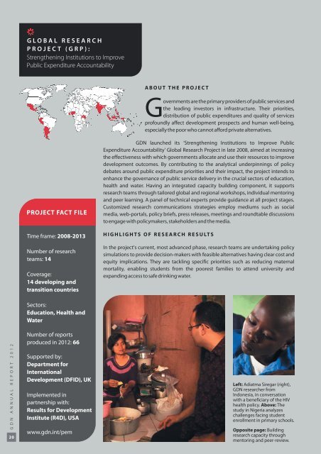 ANNUAL REPORT - Global Development Network