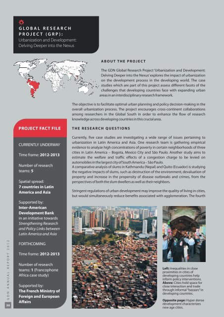 ANNUAL REPORT - Global Development Network