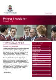 Princes Newsletter