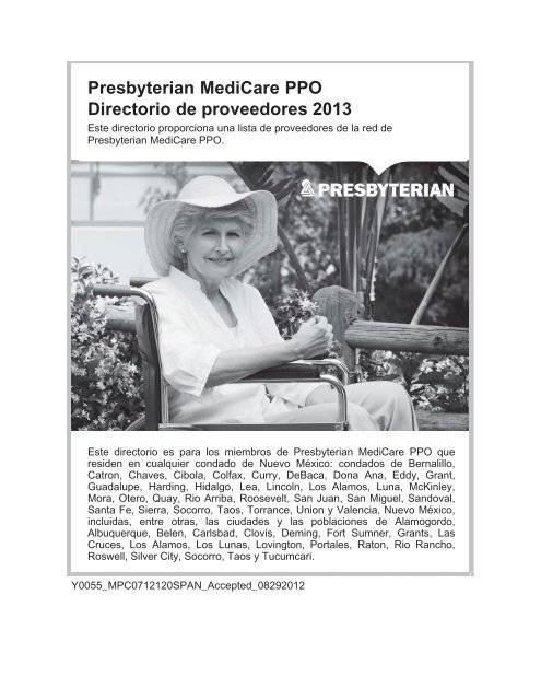 Presbyterian MediCare PPO Directorio de proveedores 2013