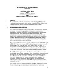 MEMORANDUM OF UNDERSTANDING BETWEEN ... - USGS