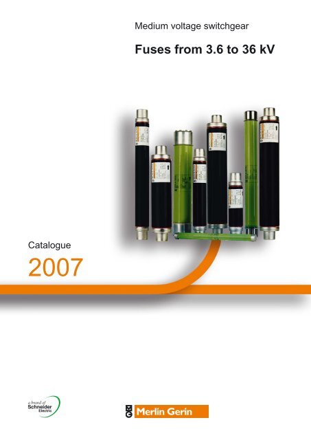 Catalog MV fuses - Schneider Electric