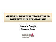 Minimum Distribution System Concepts and Applications