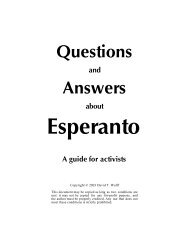 Questions and Answers About Esperanto: A Guide ... - Esperanto-USA