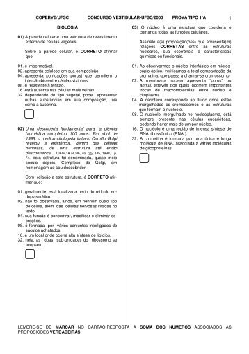 coperve/ufsc concurso vestibular-ufsc/2000 prova tipo 1/a lembre-se ...