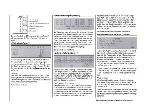 Programmierbeispiel - Graupner