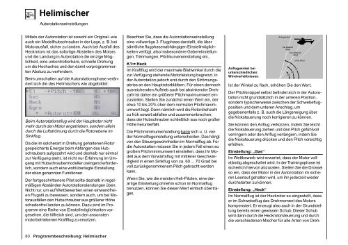 Programmierbeispiel - Graupner