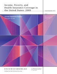 Income, Poverty, and Health Insurance Coverage in the U.S.