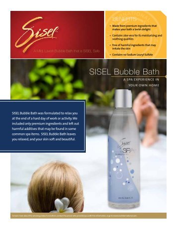 SISEL Bubble Bath