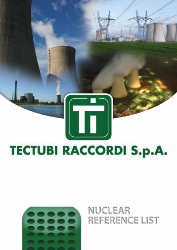 Nuclear Tectubi Raccordi reference list