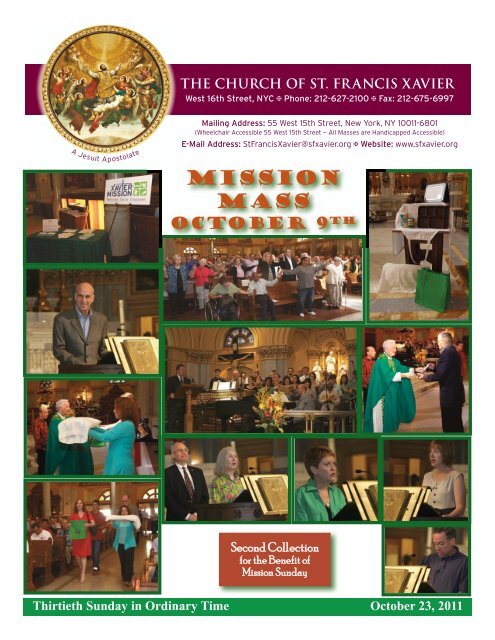 Mission Mass Church Of St Francis Xavier