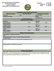 Conditional Use Permit - City of Tulare