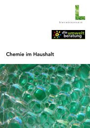 Chemie im Haushalt - umweltberatung