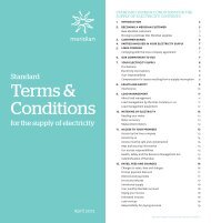 Terms & Conditions - Meridian Energy