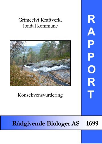 Grimeelvi Kraftverk, Jondal kommune. Konsekvensvurdering.