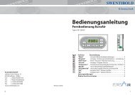 Bedienungsanleitung Fernbedienung EuroAir - Swentibold GmbH