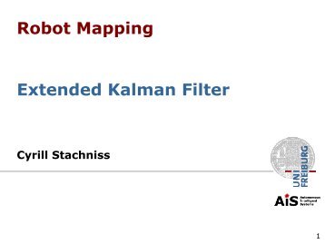 Robot Mapping Extended Kalman Filter