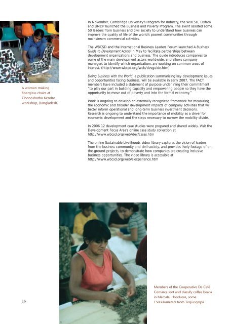 WBCSD Annual Review 2006 NEW.qxp - Sustentabilidad.uai.edu.ar