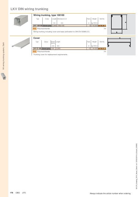 LFS | VK wiring trunking system, Dahl - OBO Bettermann