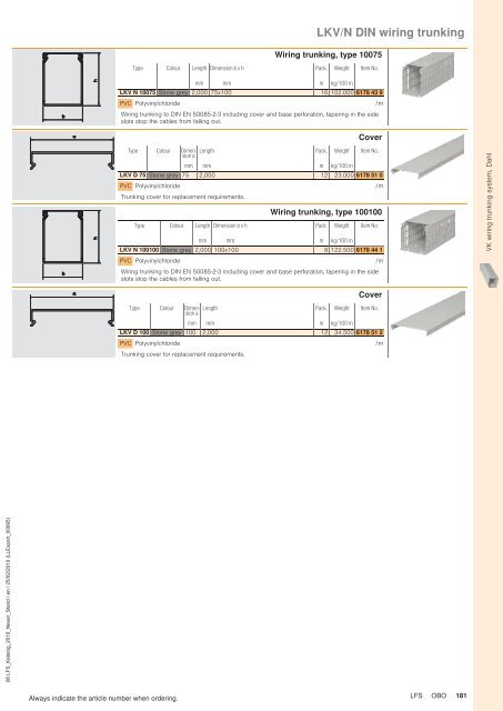 LFS | VK wiring trunking system, Dahl - OBO Bettermann