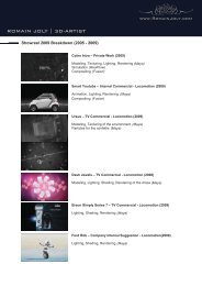 Showreel 2009 Breakdown (PDF version) - Romain Joly