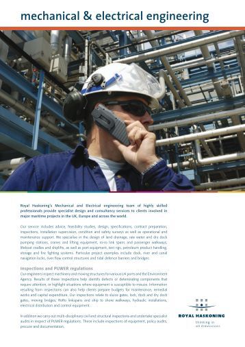 mechanical and electrical engineering royal haskoning in the uk - Army Mechanical Engineer Sample Resume mechanical and electrical engineering royal haskoning in the uk - Army Mechanical Engineer Sample Resume