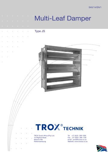 Multi-Leaf Damper JS-B - TROX