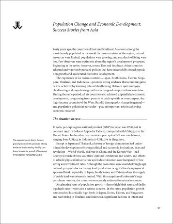 Population Change and Economic Development - East-West Center