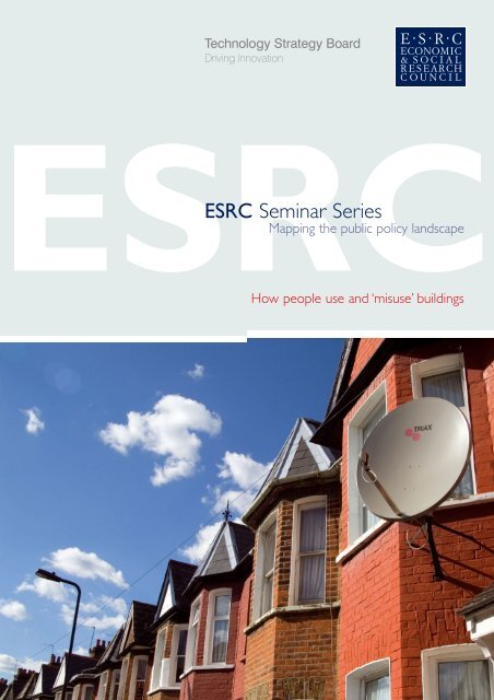 How people use and 'misuse' buildings - ESRC