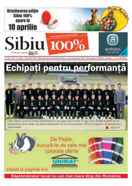 EchipaÅ£i pentru performanÅ£Äƒ - Sibiu 100