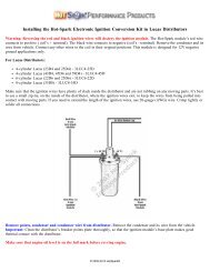 Lucas - Hot-Spark Performance Products