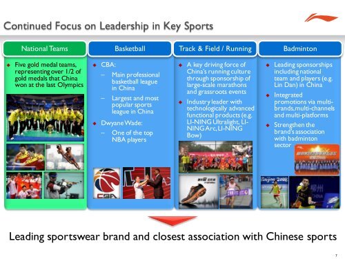 Investor Presentation - Li Ning