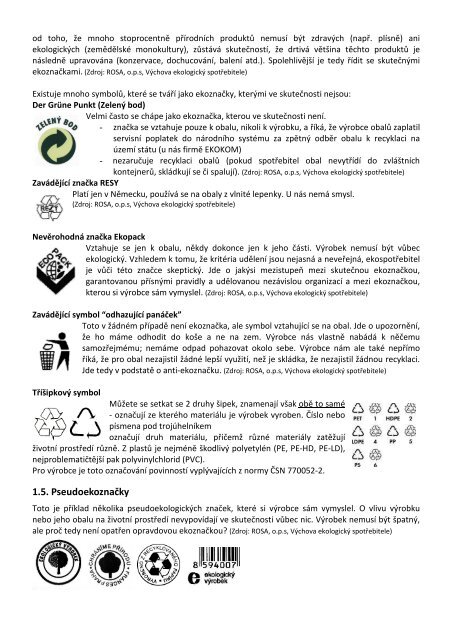 Jak ekologicky nakupovat - HnutÃ­ DUHA