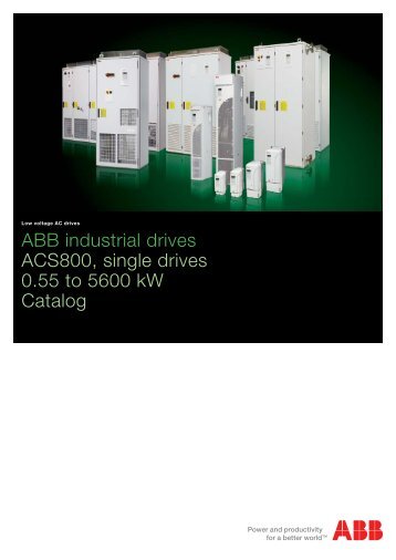 ABB industrial drives, ACS800, single drives, 0.55 ... - VAE ProSys sro