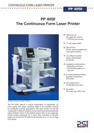 PP 4050 The Continuous Form Laser Printer