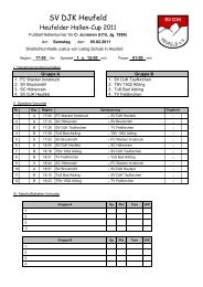 SV DJK Heufeld - SV BruckmÃ¼hl