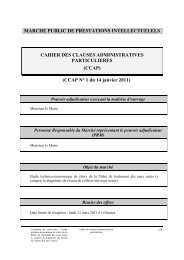 Cahier des Clauses Administratives Particulières.pdf - Commune de ...