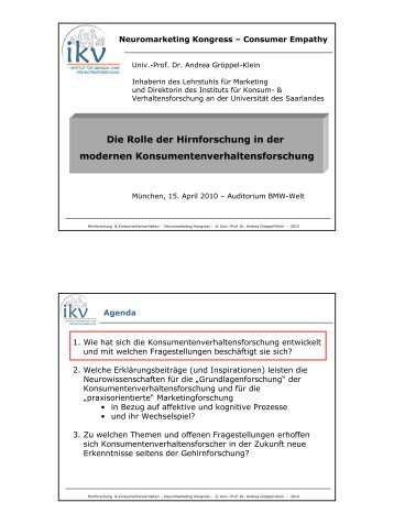 Vortrag als PDF - Neuromarketing