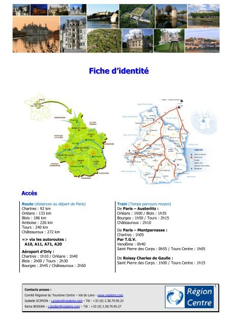 Fiche Identitaire 2013 - Val de Loire tourisme