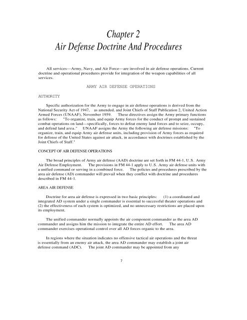 Chapter 2 Air Defense Doctrine And Procedures - Ed Thelen's Nike ...