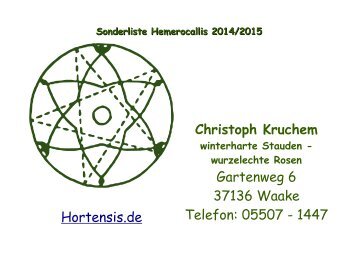 Sonderliste Hemerocallis - Hortensis.de